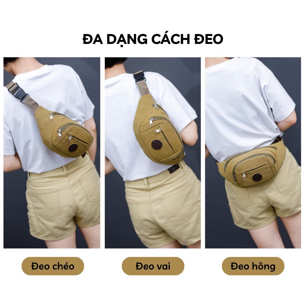 Túi Đeo Bụng Thể Thao 4 Ngăn Tiện Lợi