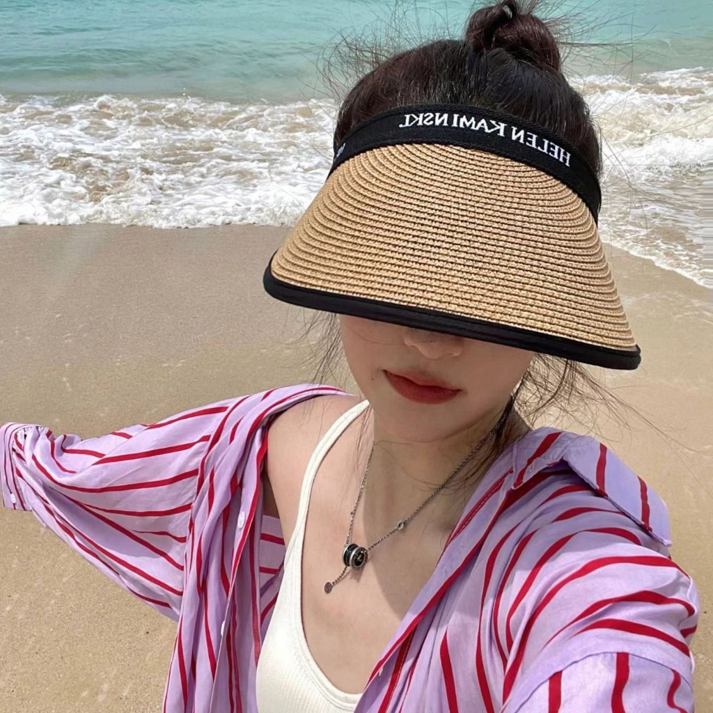 Mũ Cói Rộng Vành Chống Tia UV HEELN KIMA NSKL Chống Nắng