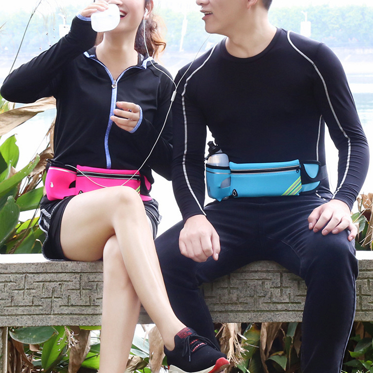 Túi đeo hông chạy bộ thể thao có ngăn đựng bình chai nước
