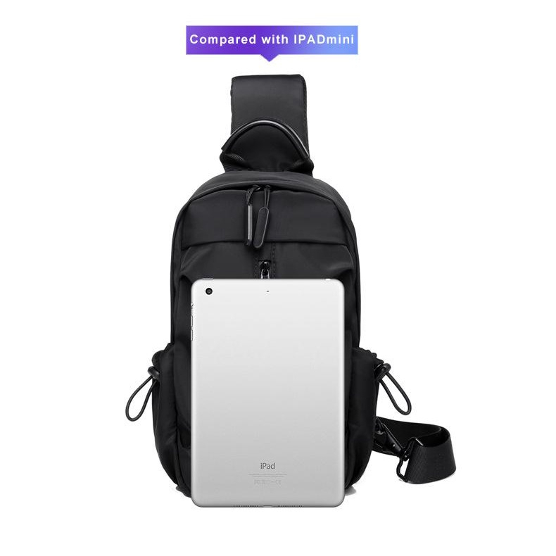 Túi Đeo Chéo Nam Chống Nước Thể Thao Có Cổng Sạc USB