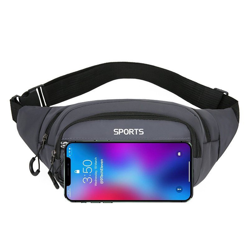 Túi Đeo Hông Nam Nữ, Thiết Kế 4 Ngăn Chất Liệu Vải Oxford