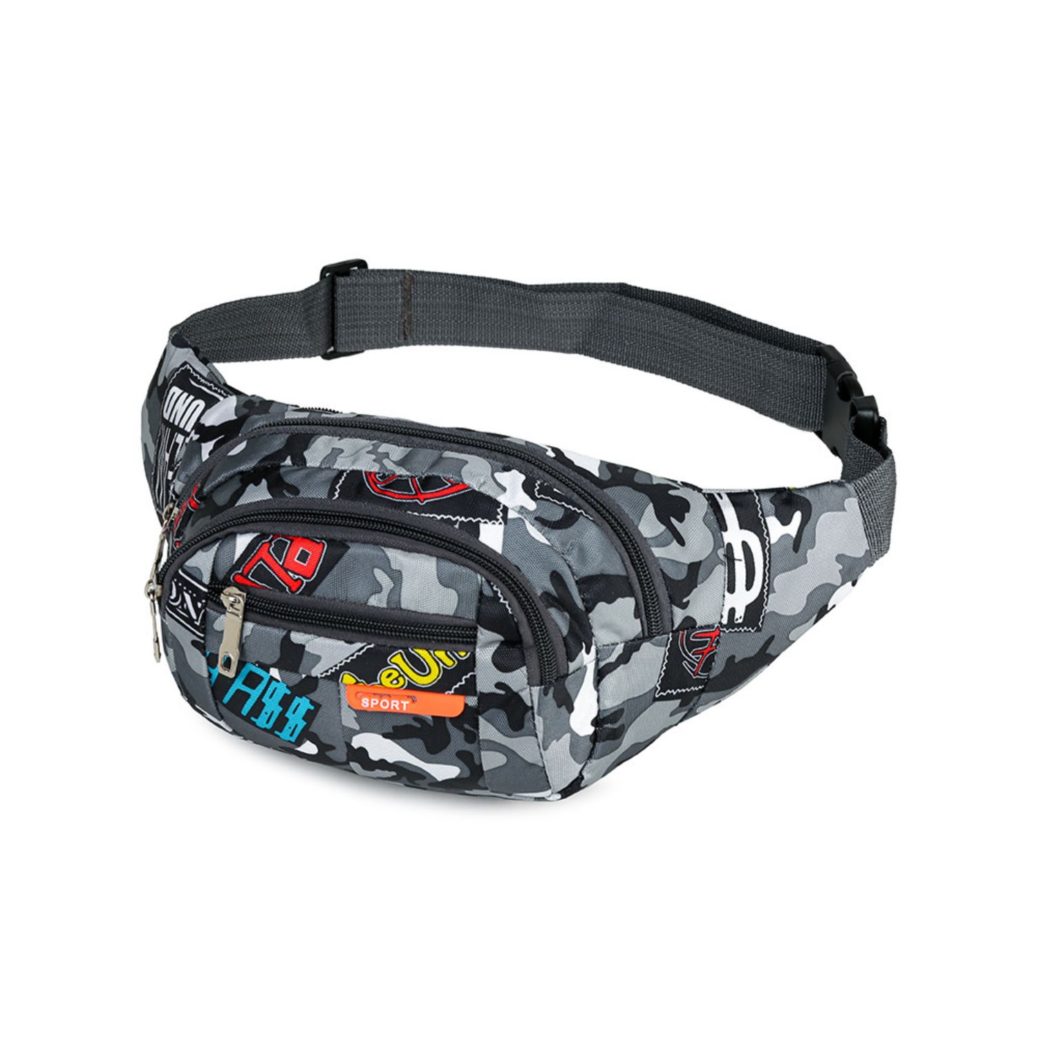 Túi đeo chéo rằn ri năng động cho nam nữ