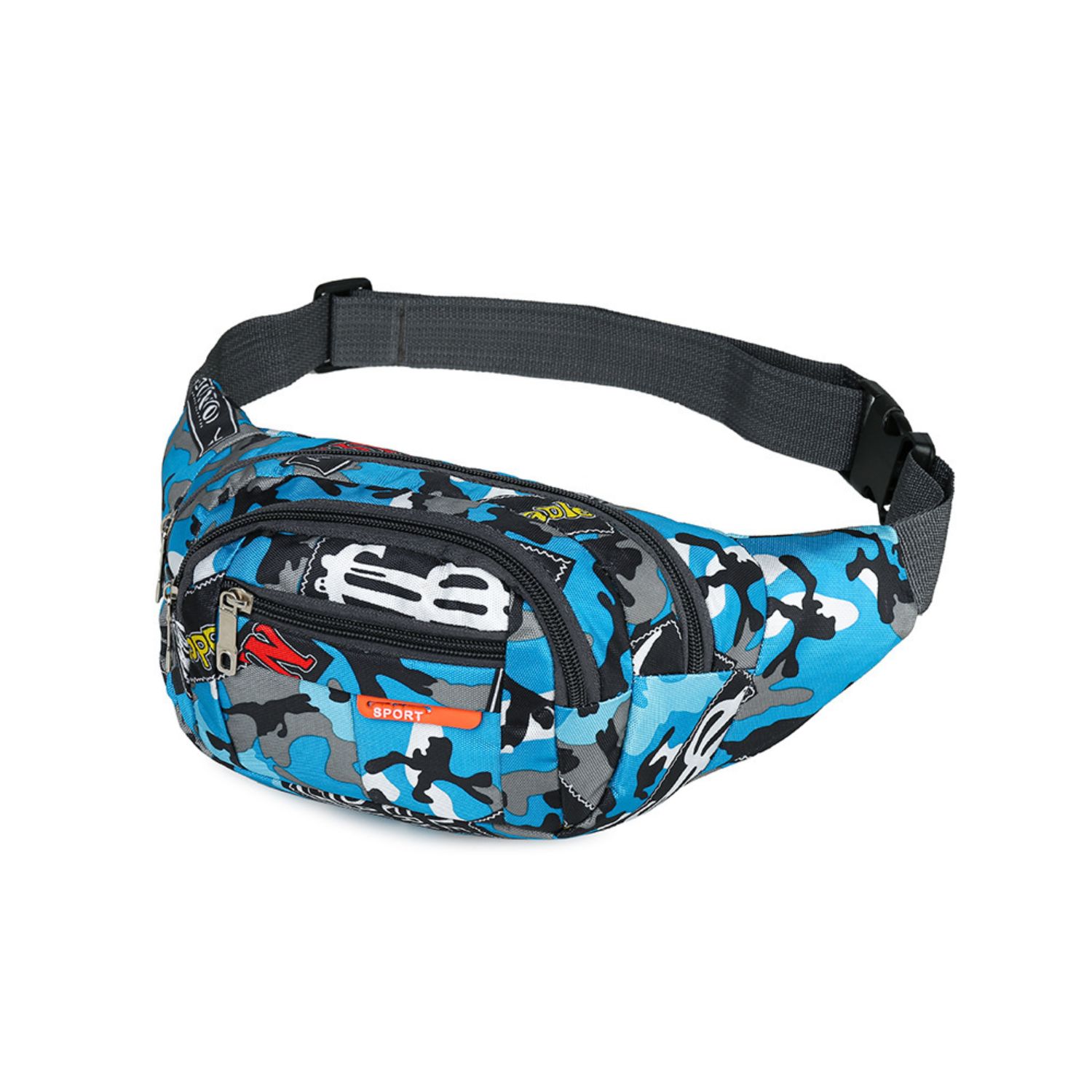 Túi đeo chéo rằn ri năng động cho nam nữ