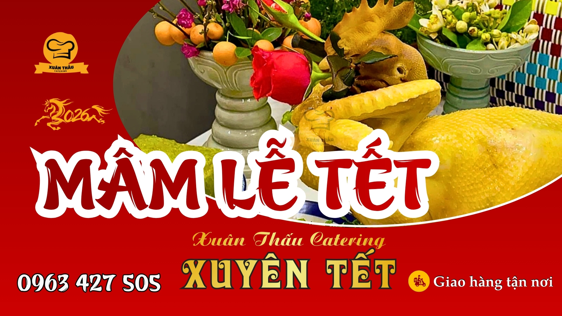 Tiệc Lưu Động Xuân Thấu Catering Nhận Đơn Xuyên Tết – Không Nghỉ, Phục Vụ Từ 1 Mâm Tại Hà Nội