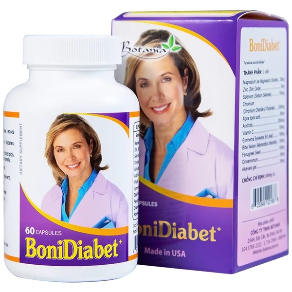 Viên uống BoniDiabet Botania hỗ trợ điều trị bệnh tiểu đường