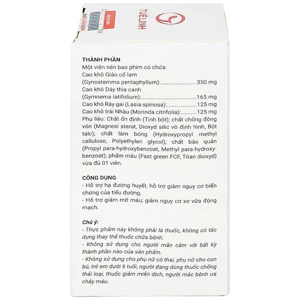 Viên uống Diatema Tuệ Linh hỗ trợ hạ đường huyết giảm mỡ máu