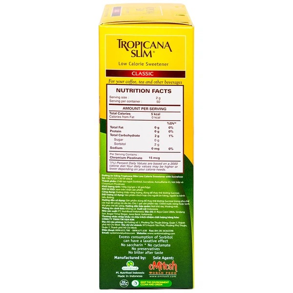 Đường Ăn Kiêng Tropicana Slim Classic