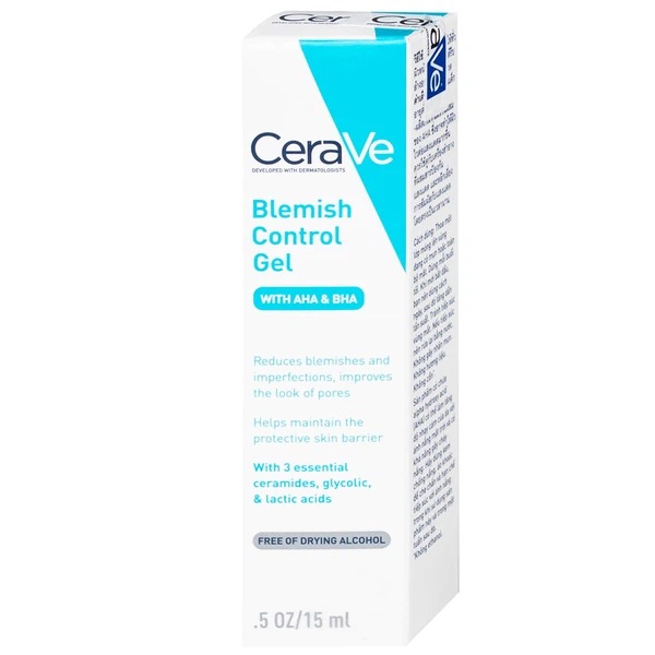 Gel giảm mụn Cerave Blemish Control 15ml giúp giảm mụn và thu nhỏ lỗ chân lông