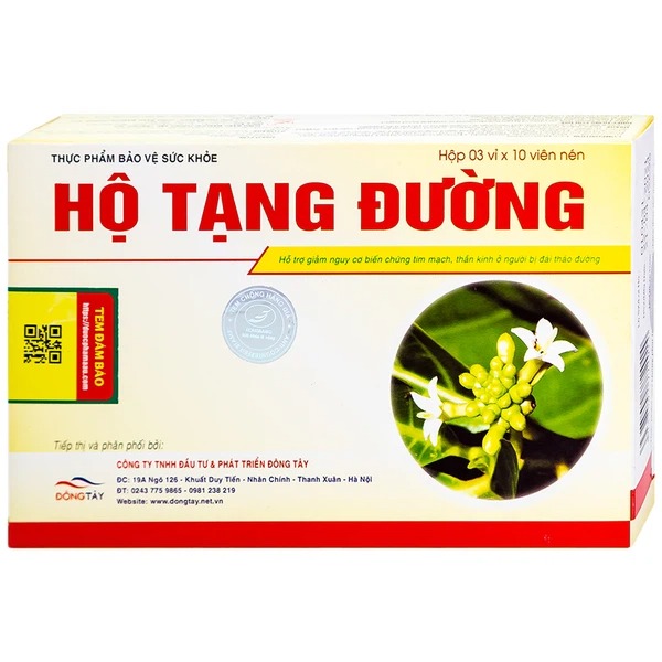Viên uống Hộ Tạng Đường Hồng Bàng hỗ trợ hạ đường huyết
