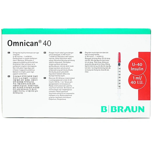 Kim tiêm tiểu đường B.Braun Omnican dùng cho người tiểu đường