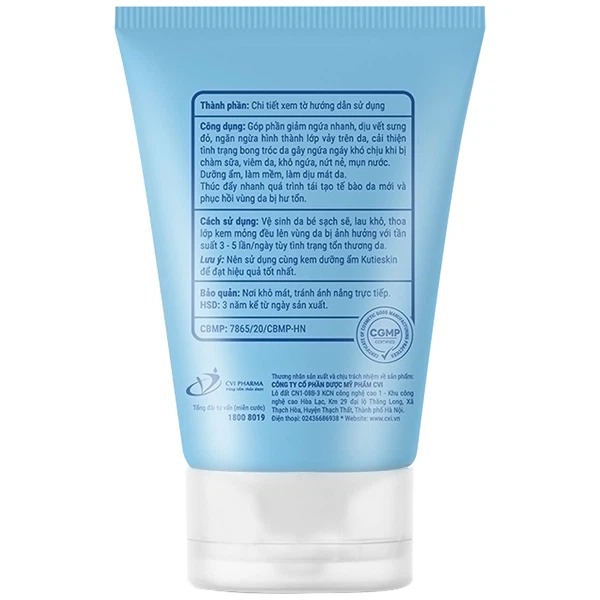Kem bôi cho bé Kutieskin trị chàm sữa dưỡng ẩm