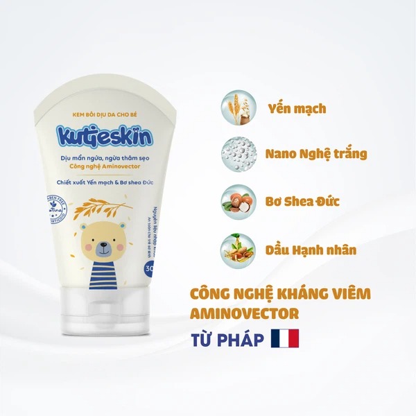 Kem bôi cho bé Kutieskin giúp dịu da giảm kích ứng