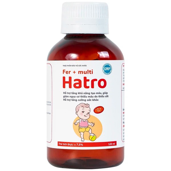 Siro Fer Multi Hatro bổ sung sắt và Vitamin nhóm B cho cơ thể