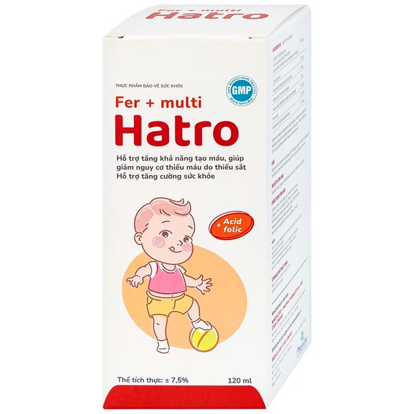Siro Fer Multi Hatro bổ sung sắt và Vitamin nhóm B cho cơ thể