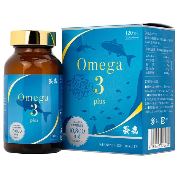 Thực phẩm bảo vệ sức khỏe OMEGA 3 PLUS Kenko hỗ trợ não bộ, thị lực và sức khoẻ tim mạch