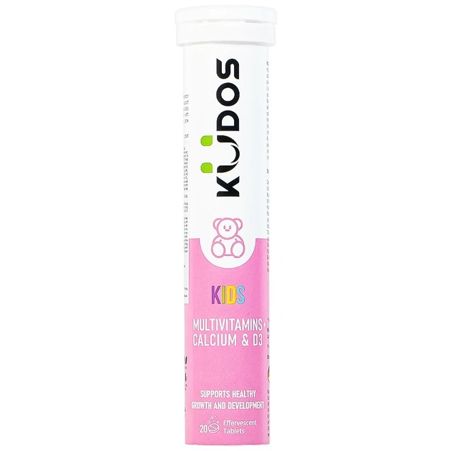 Viên sủi Kudos Kids hương dưa hấu giúp bổ sung calci và vitamin cho cơ thể