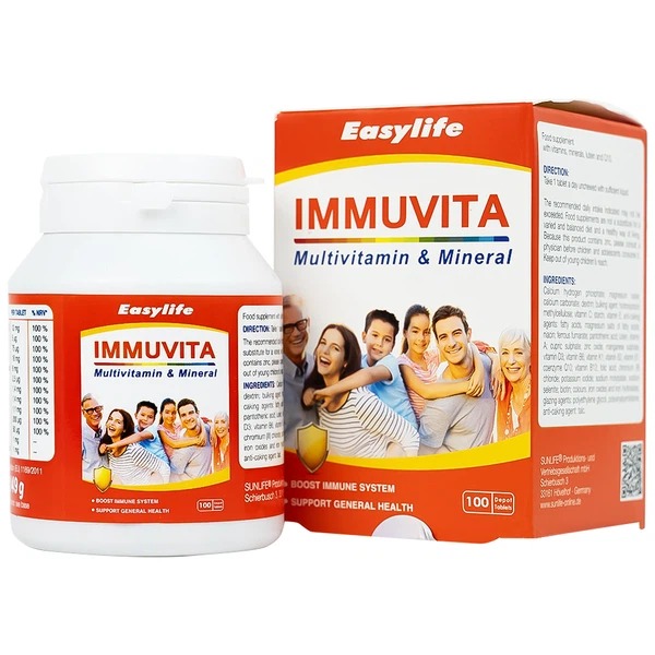 Viên uống Immuvita Easylife bổ sung vitamin và khoáng chất cho cơ thể