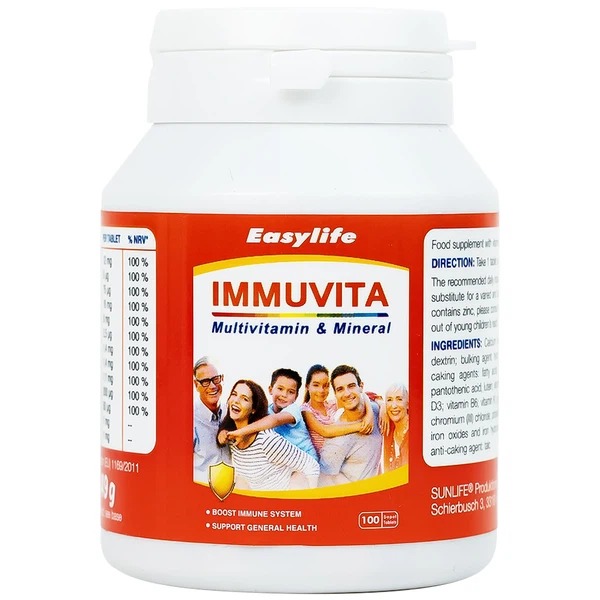 Viên uống Immuvita Easylife bổ sung vitamin và khoáng chất cho cơ thể