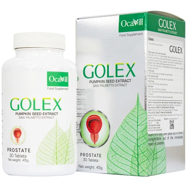Viên uống Golex Ocavill hỗ trợ chống lại sự phình to của tuyến tiền liệt cải thiện các rối loạn tiểu tiện