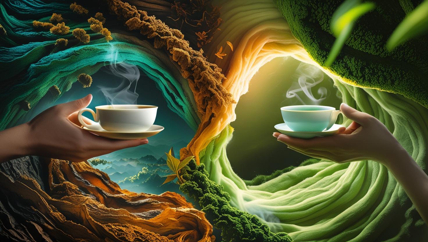 Trà Phổ Nhĩ vs Trà Lục – Khác Nhau Như Thế Nào? Uống Lúc Nào Là Chuẩn?