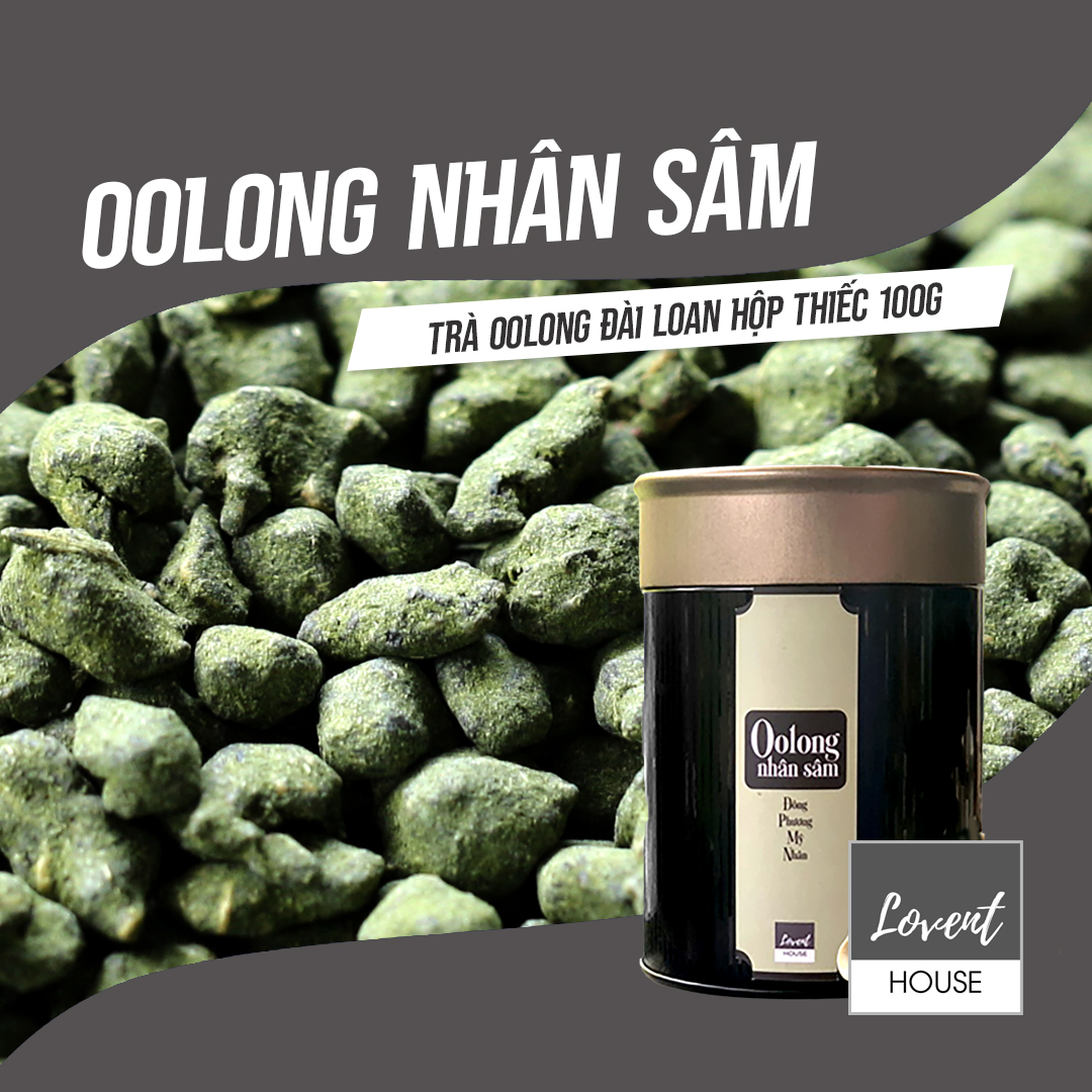Oolong Đông Phương Mỹ Nhân Đài Loan Lục Sắc - Lan Quý Nhân - 100g Hộp Thiết cao cấp