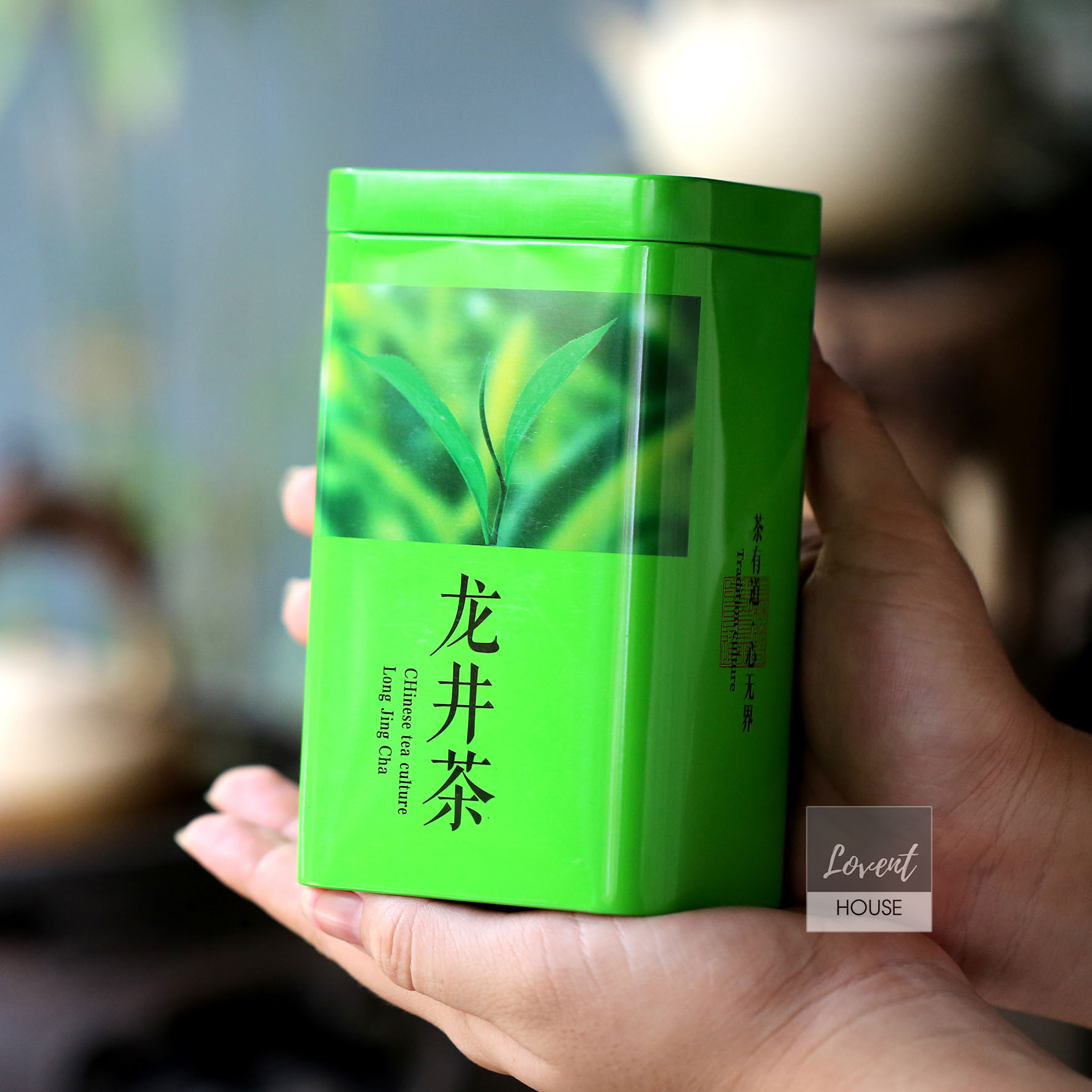 Trà Long Tỉnh Hàng Châu - Hộp Thiếc 100g Thập Đại Danh Trà Trung Hoa