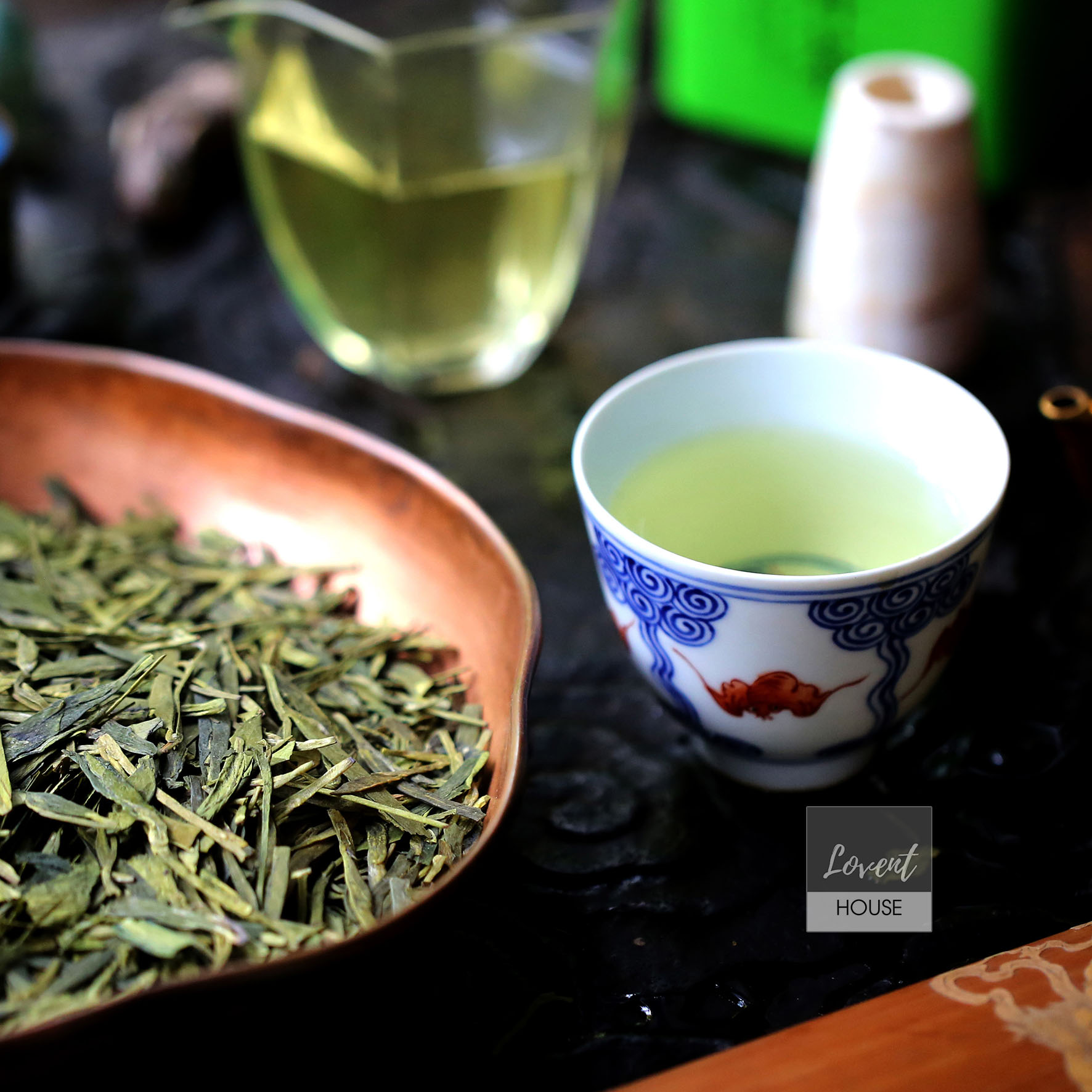 Trà Long Tỉnh Hàng Châu - Hộp Thiếc 100g Thập Đại Danh Trà Trung Hoa