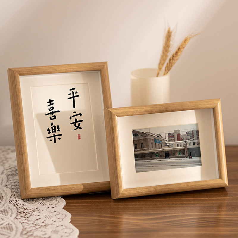 Khung ảnh gỗ mini mặt kính kích thước 5,6,7,8,10inch làm quà tặng