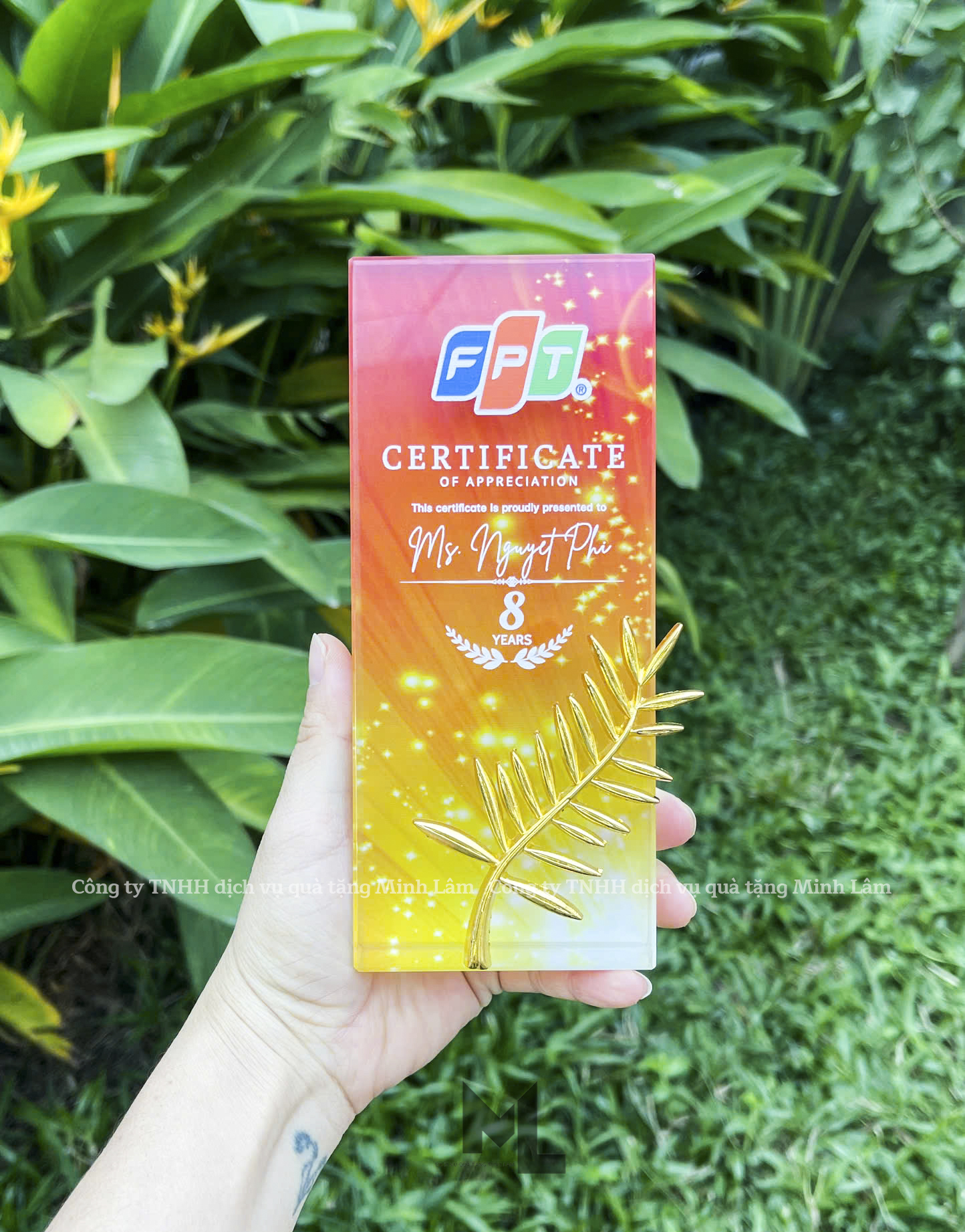 Cúp pha lê cao cấp PL05