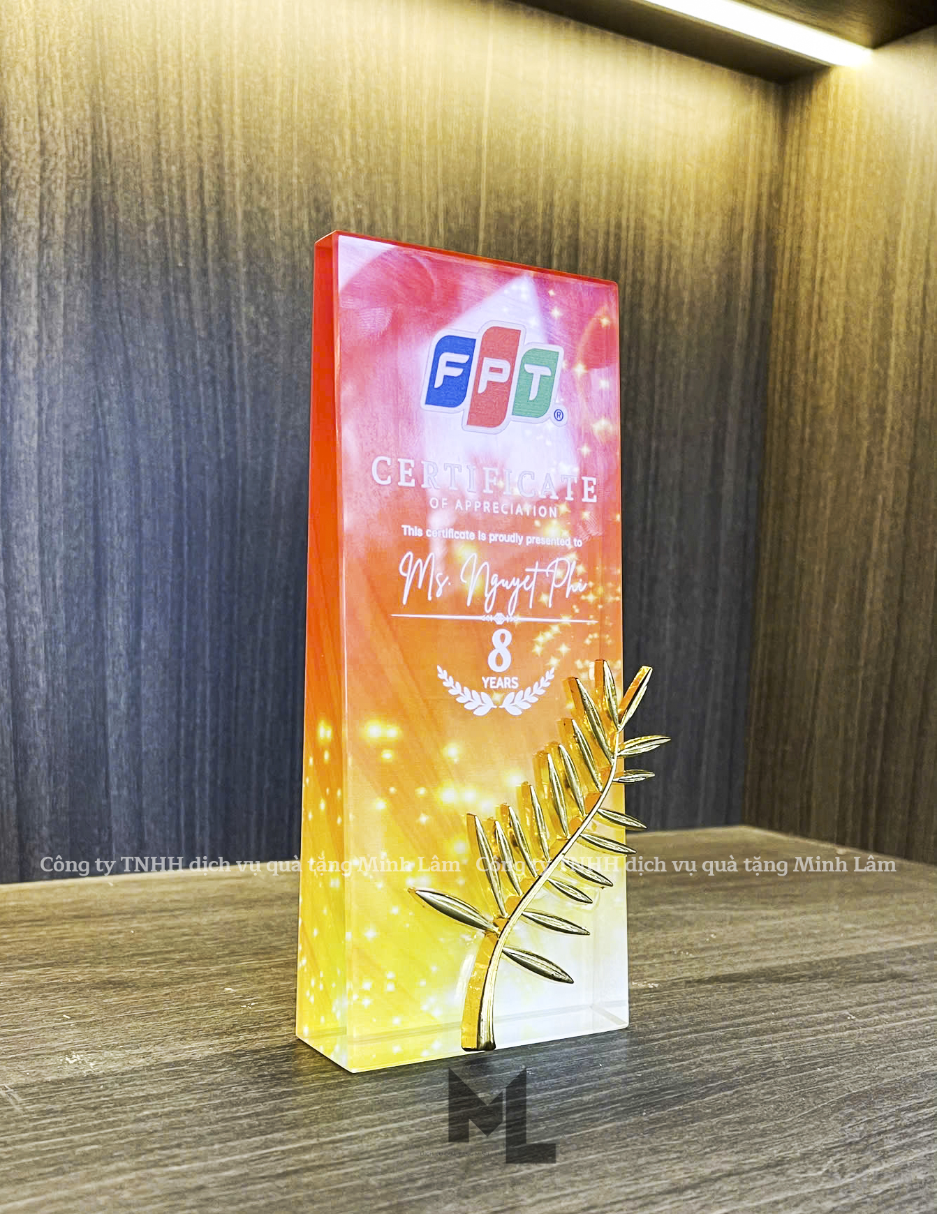 Cúp pha lê cao cấp PL05