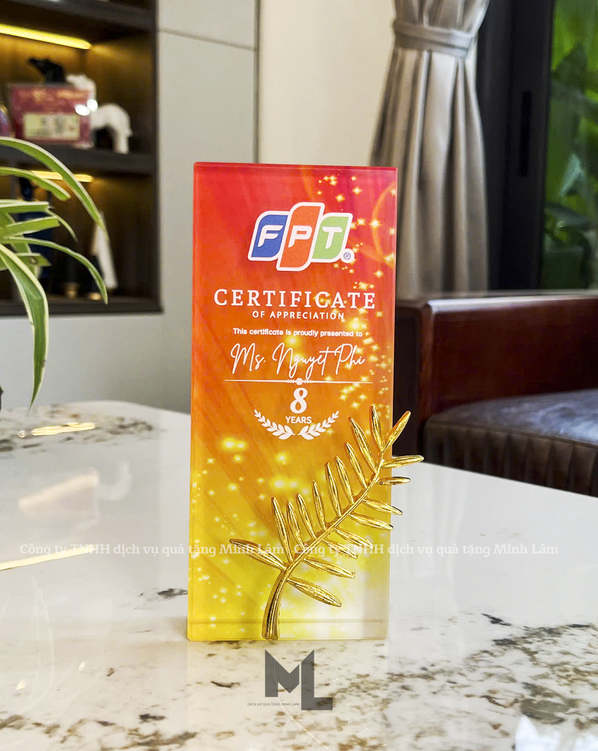 Cúp pha lê cao cấp PL05