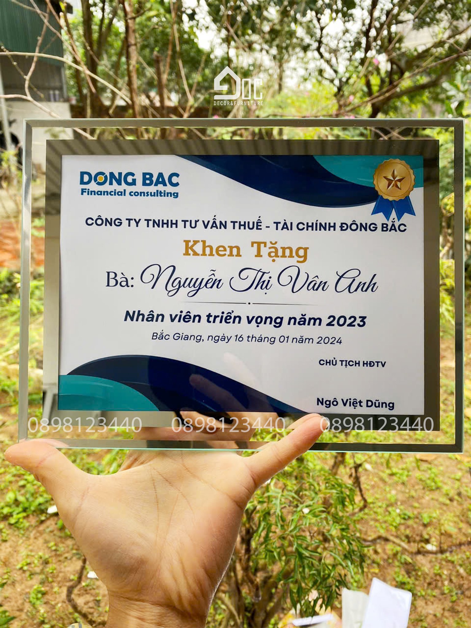 Khung kính tràn viền khổ A5