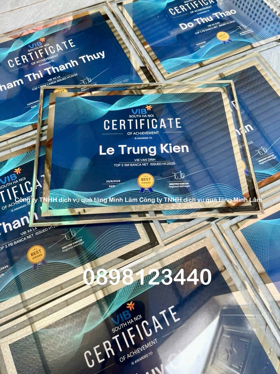 Khung kính tràn viền khổ A4