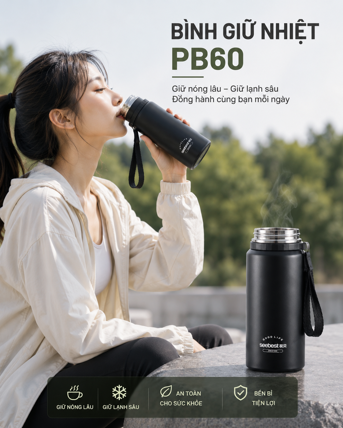 Bình giữ nhiệt PB60 600ml