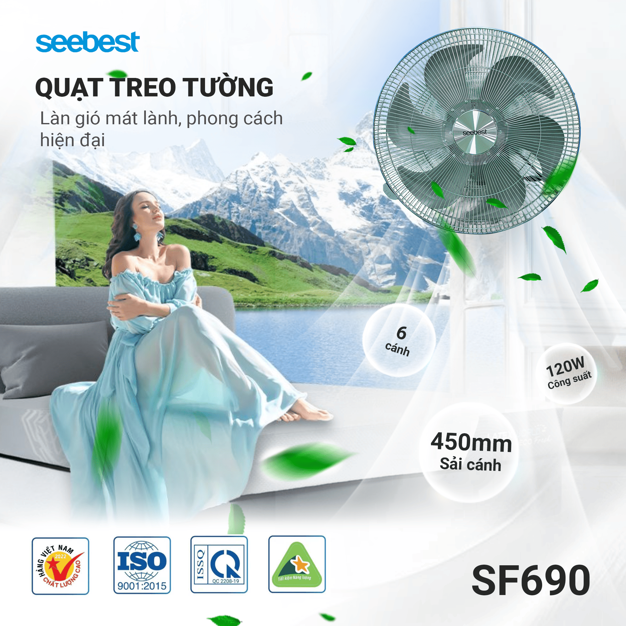Quạt treo tường SF690