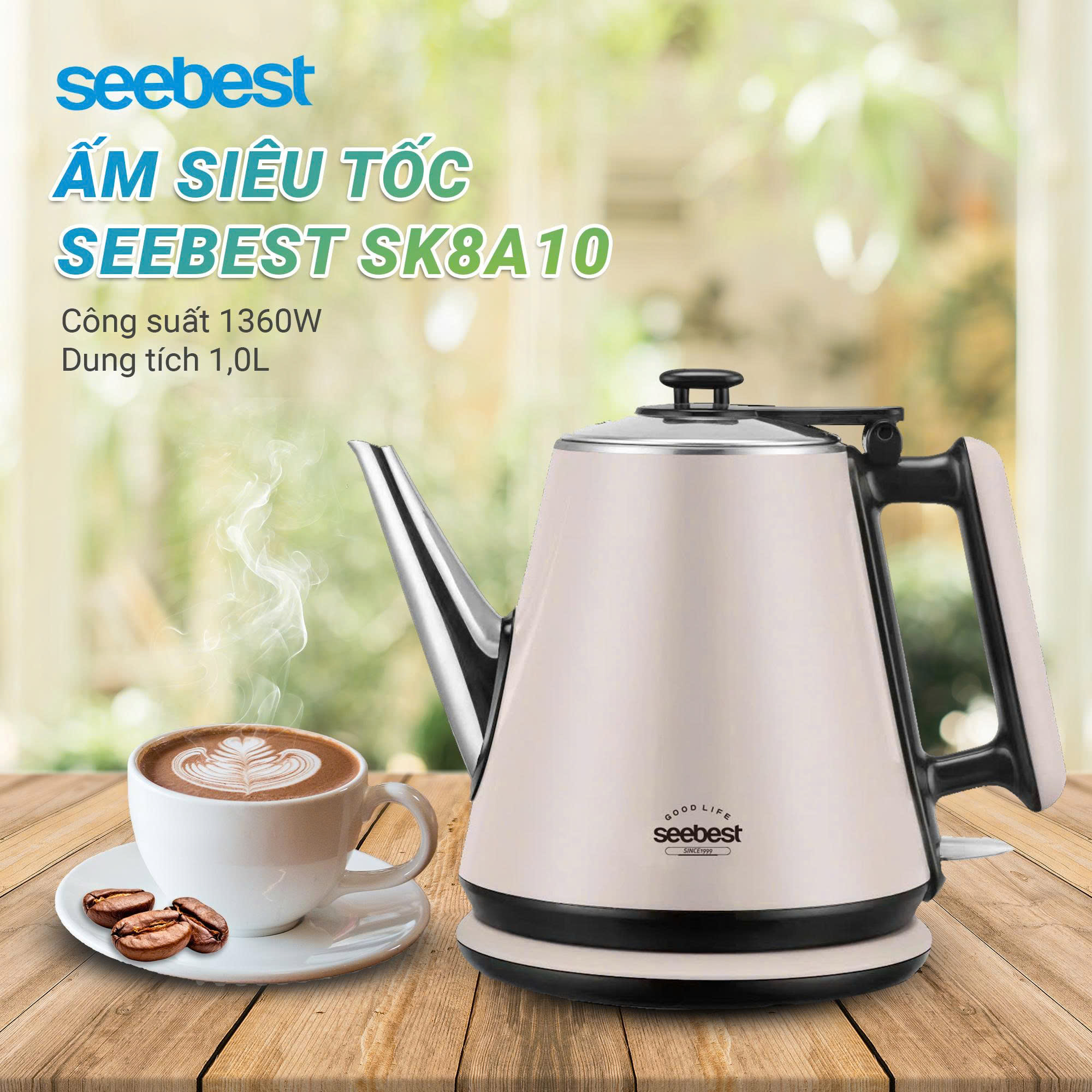 Ấm siêu tốc Seebest SK8A10