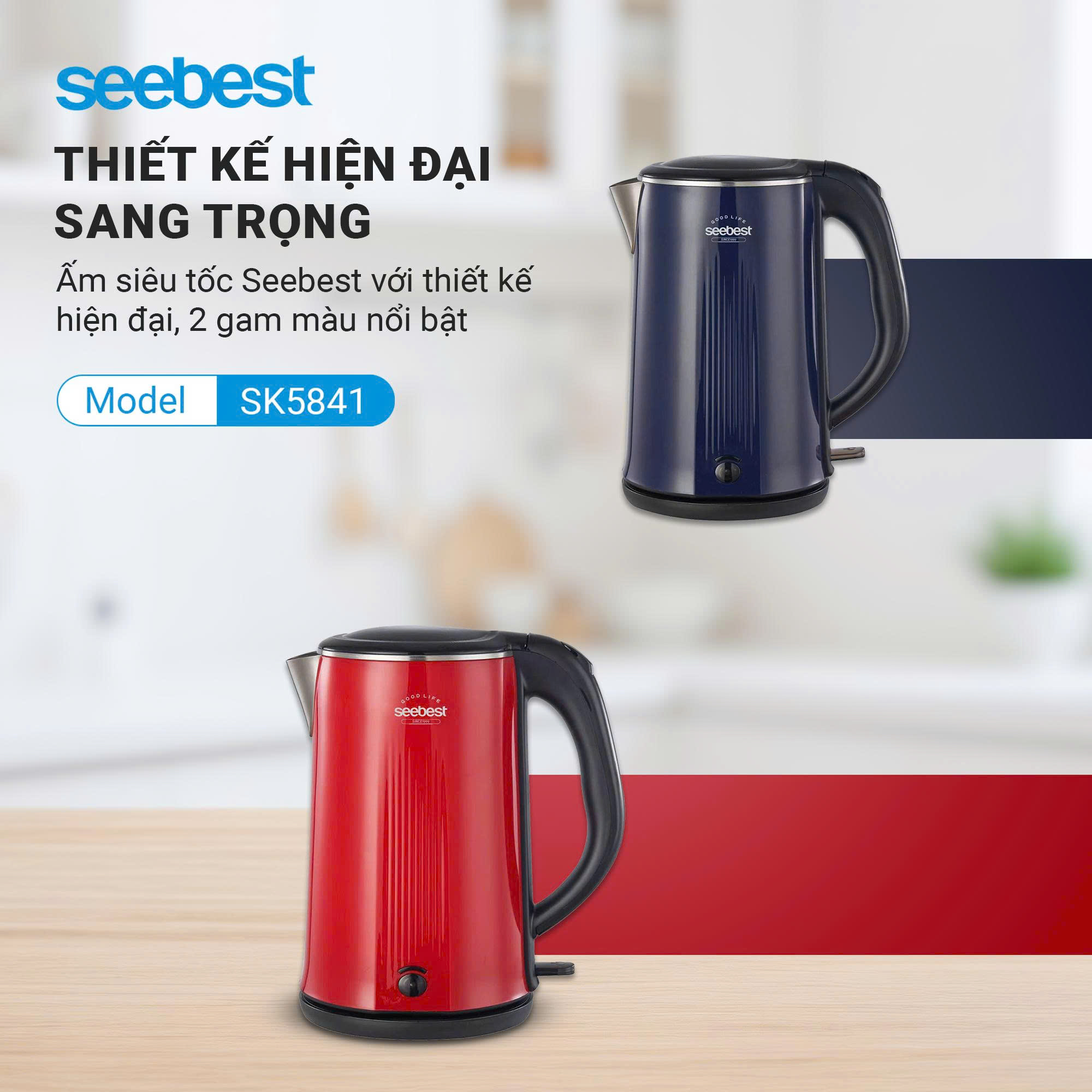 Ấm siêu tốc Seebest SK5841