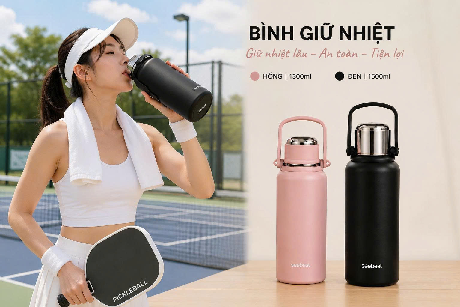 Bình giữ nhiệt Seebest PB130/PB150