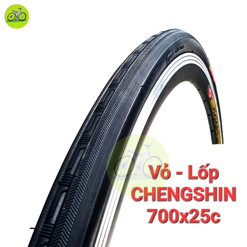 Lốp Vỏ xe đạp Chengshin thể thao 700c x 25c thích hợp gắn xe cuộc - road - touring - city chính hãng