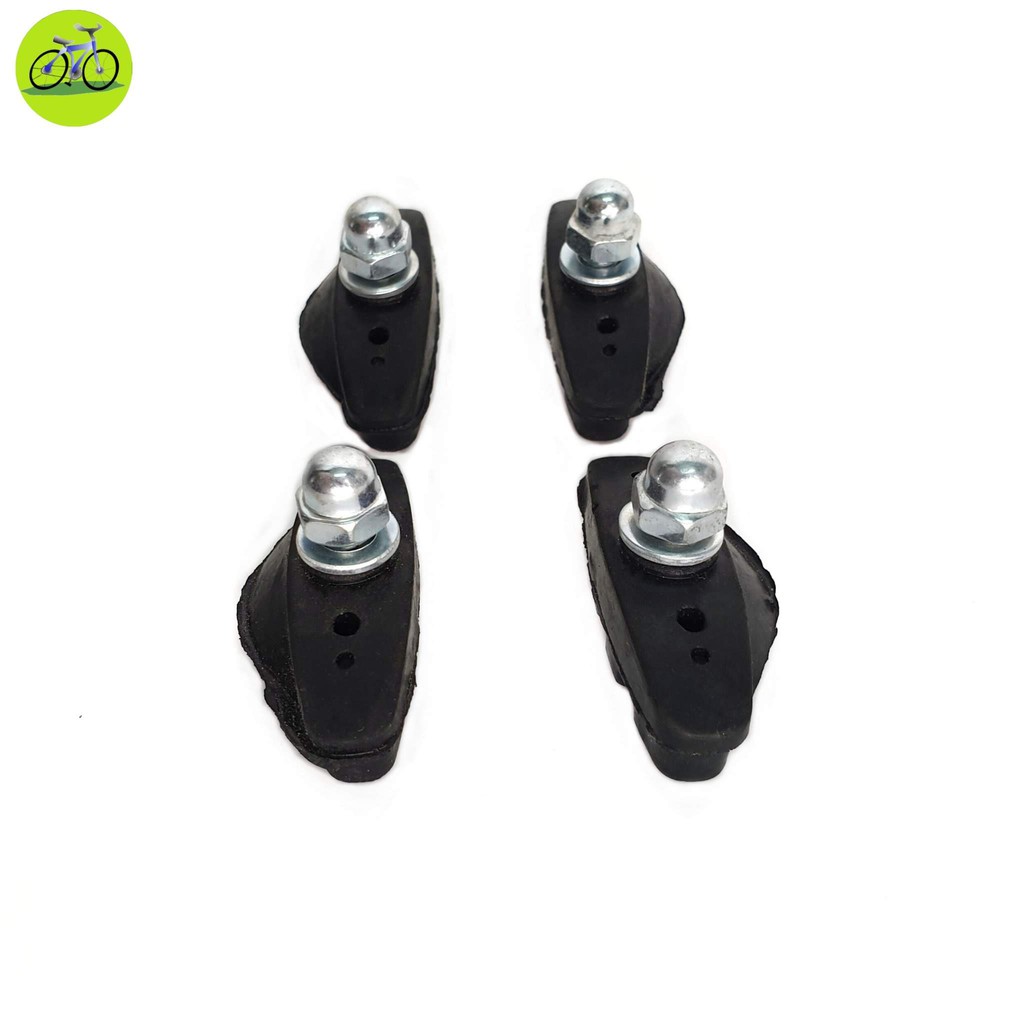 Gôm bố thắng xe đạp, má phanh xe điện cao cấp COMBO 2 BỘ