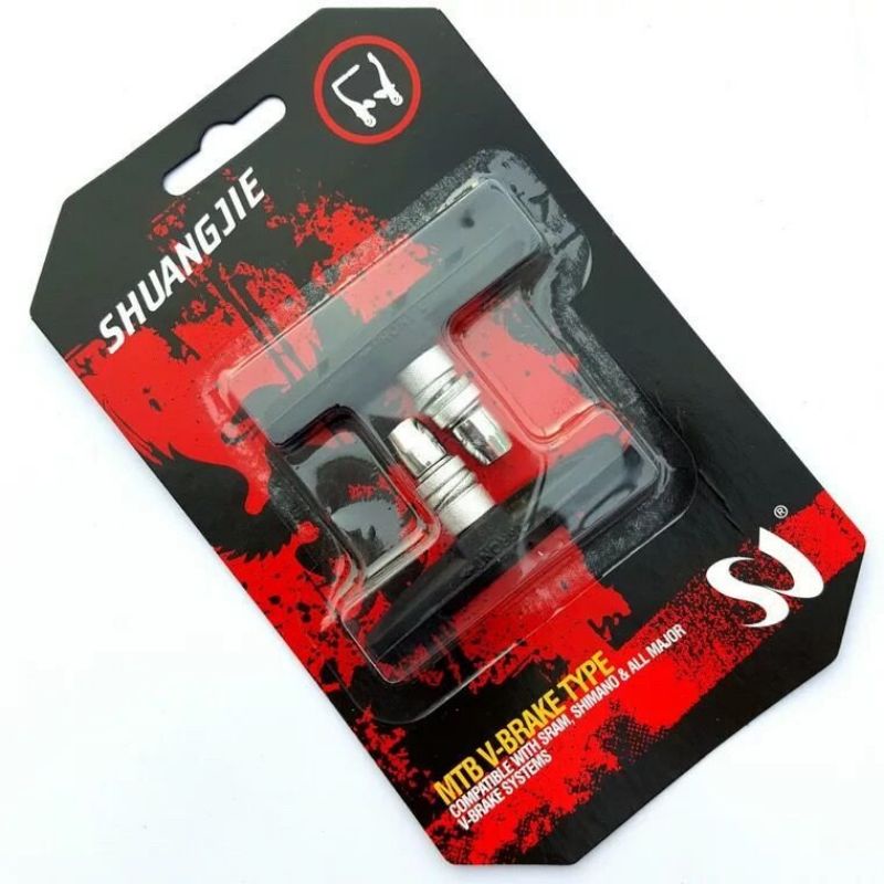 Gôm bố thắng xe đạp, má phanh thể thao SHUANGJIE cao cấp