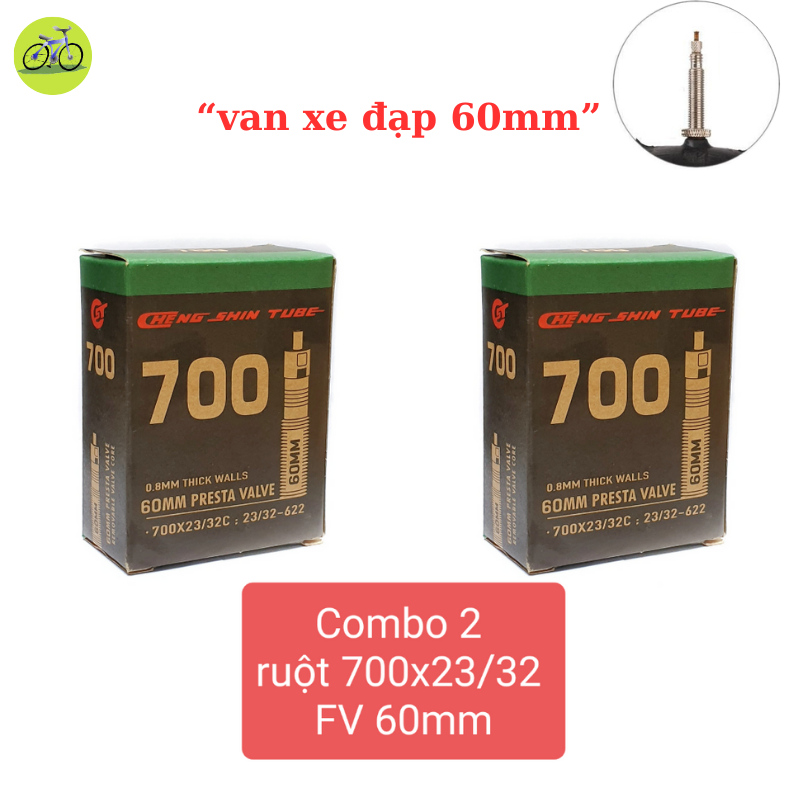 Ruột xe đạp - Săm CHENGSHIN 700x23/32c van 60,80 mm Presta Valve