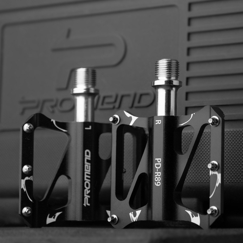 [HCM] Bàn đạp xe đạp Promend / Bi đan xe MTB CROSS Bản nhôm đen nhám M46/R89