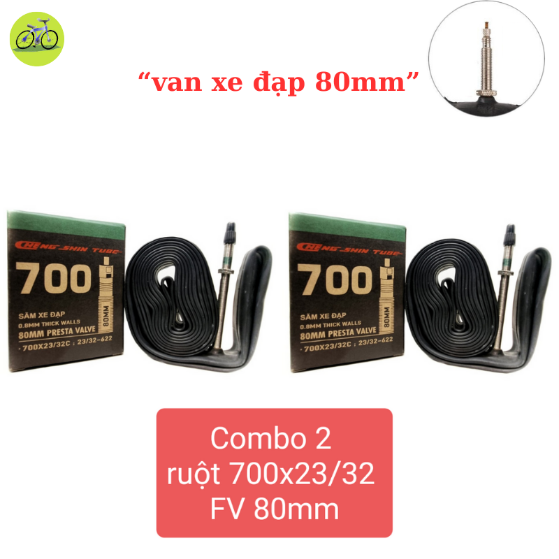 Ruột xe đạp - Săm CHENGSHIN 700x23/32c van 60,80 mm Presta Valve