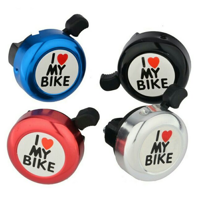 Chuông xe đạp kéo I love BIKE đa năng gắn ghi đông