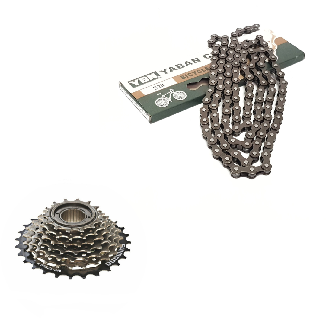 Combo sên xe đạp YBN + líp 6 xe đạp Shimano