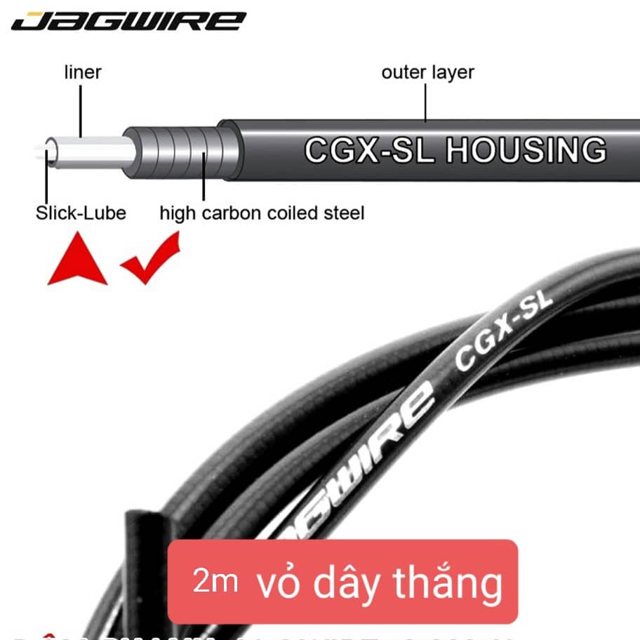 Vỏ dây đề, dây phanh xe đạp JAGWIRE