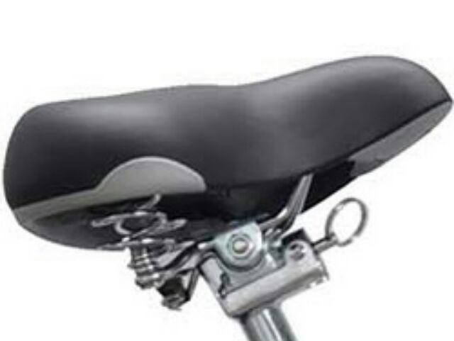 Yên xe đạp điện bản lớn da trơn mềm đệm êm