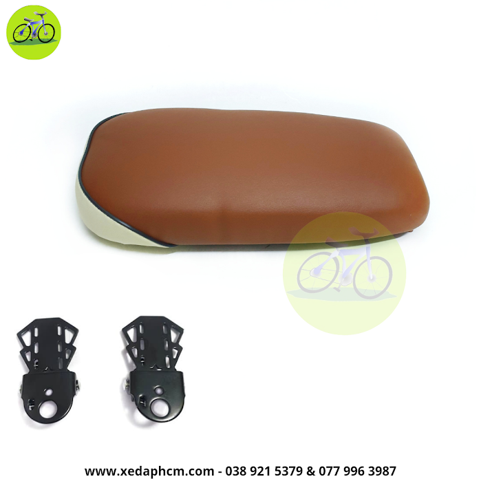 Bộ gác chân và nệm yên sau xe đạp Gắn Xe Đạp