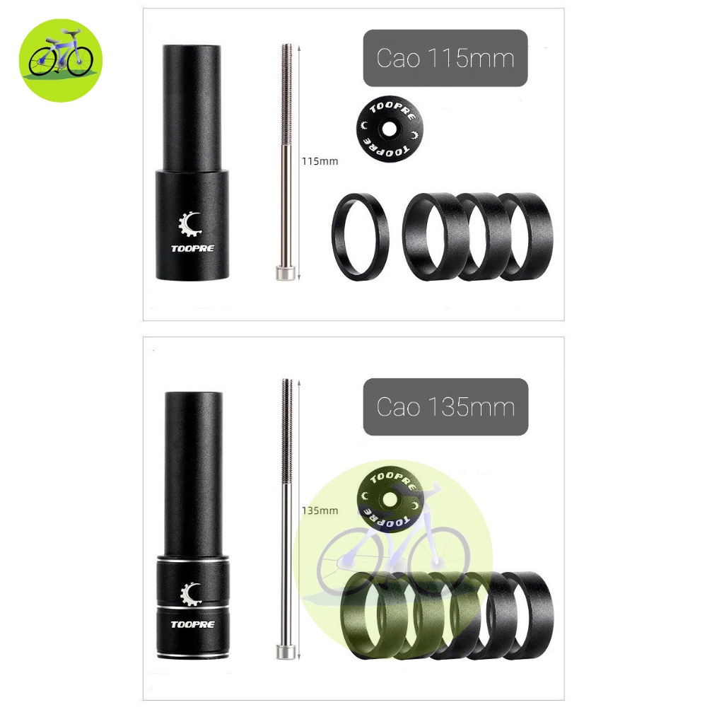Bộ nâng cao ghi đông xe đạp Nối cổ xe đạp Toopre Tăng Cổ tay lái lên 124mm/138mm